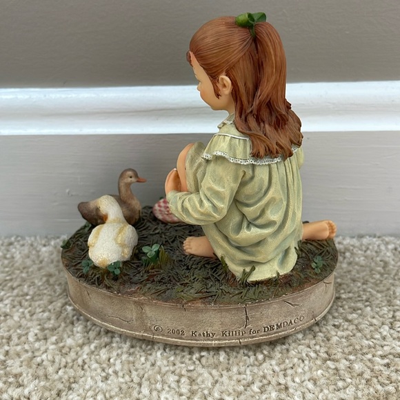 EUC Vintage Virtues 2002 DEMDACO RESPONSIBILITY Kathy Killip Girl & Ducks 5” - Picture 3 of 7